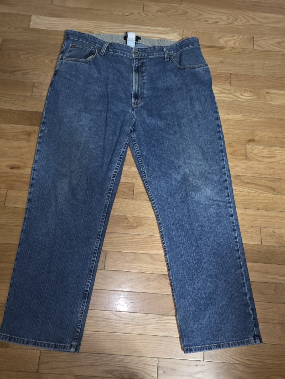 40X30 VINTAGE Tommy Hilfiger Men's Relaxed Fit Light Blue Jeans MADE IN MEXICO